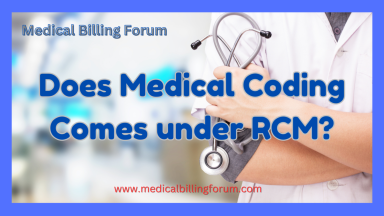 Does Medical Coding Comes under RCM